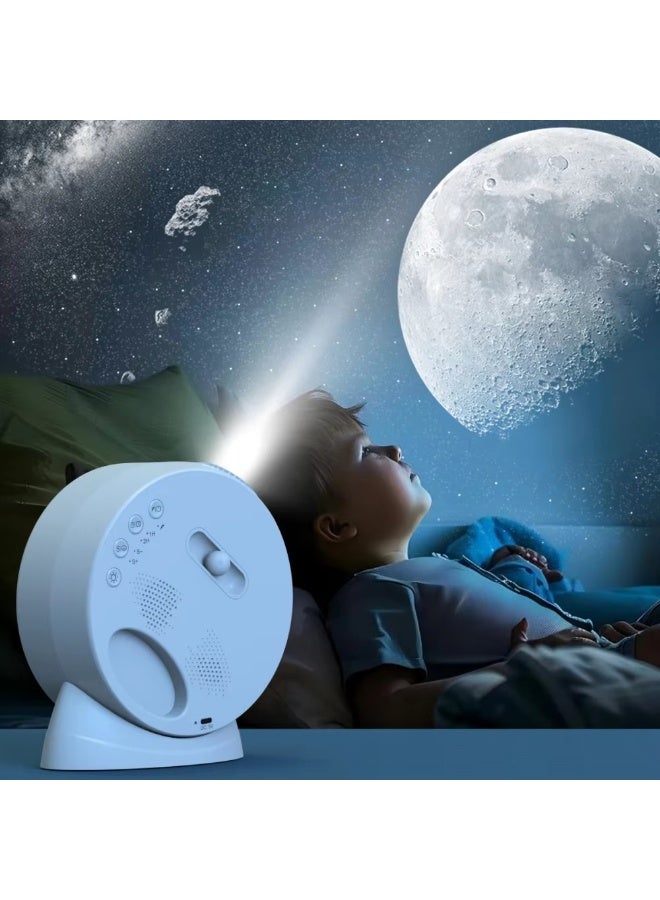 BlueFire 12 in 1 Planetarium Galaxy Star Projector Night Light with 4K HD Constellation Projection, Bluetooth 5.1 HiFi Speaker, Dual Alarm Clock, 15 White Noise Sounds, Adjustable Focus & 360° Rotating Aurora Nebula – Starry Sky Projector Lamp for Kids & Adults Bedroom Decor, Sleep Aid, Parties & Relaxation - Image 4