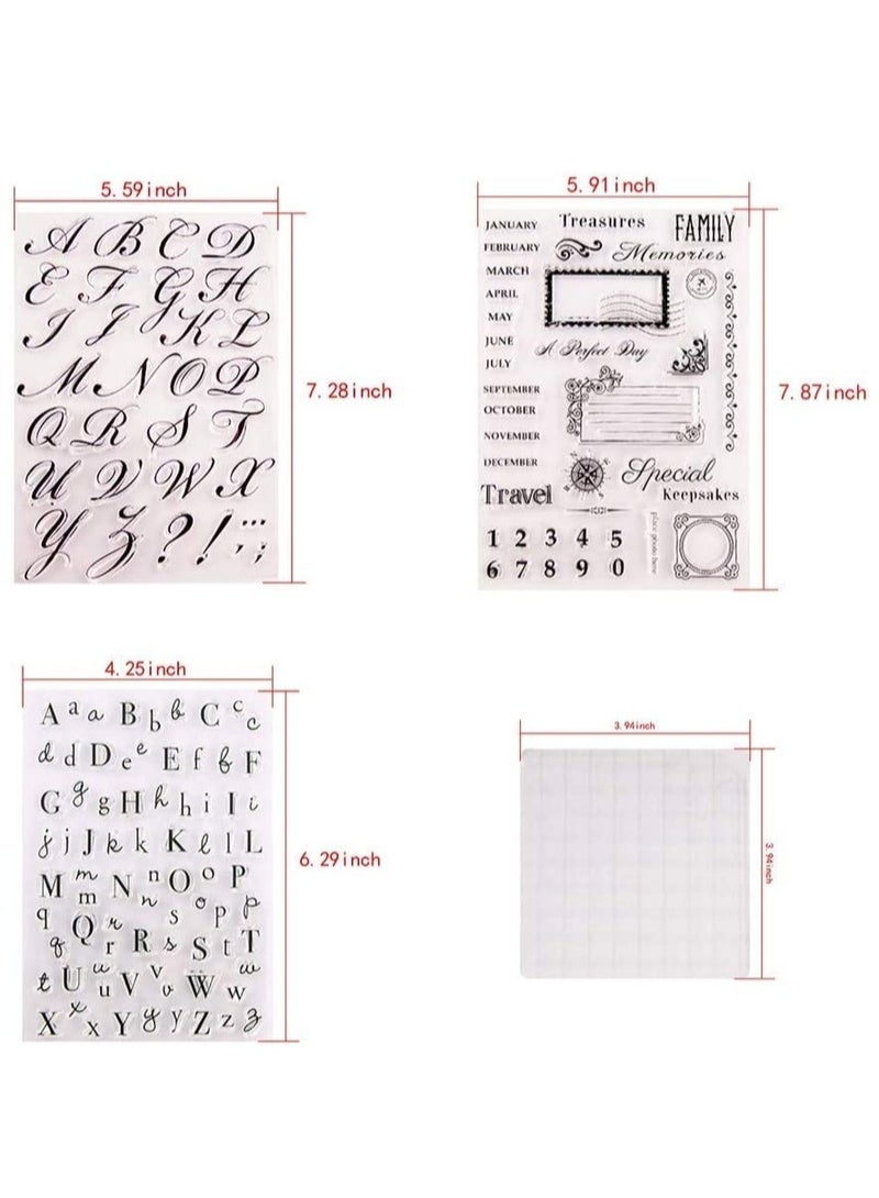Luckam 4Pcs Alphabet Cake Stamp Tool Alphabet Numbers Fondant Cake Mold DIY Cookie Stamp Cookie Cutter Fondant Molds - Image 3