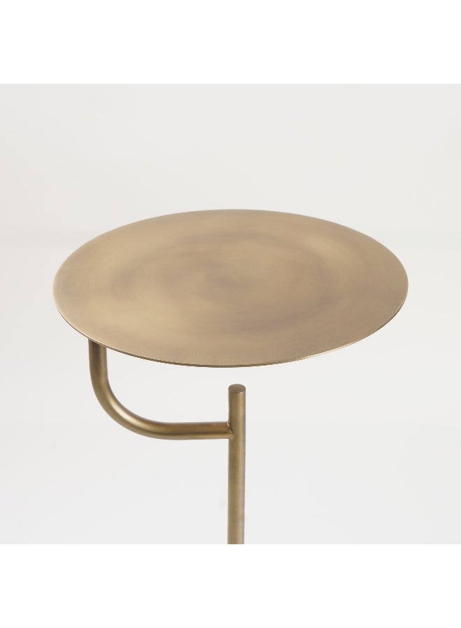 Homez Marble Side Table, Beige 31*53 Cm - Image 2