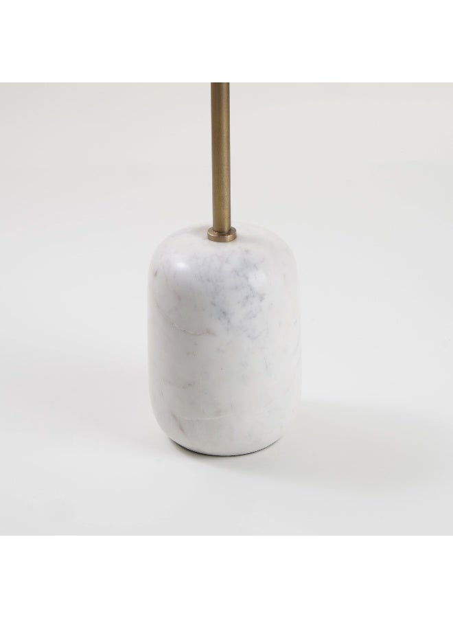 Homez Marble Side Table, Beige 31*53 Cm - Image 3