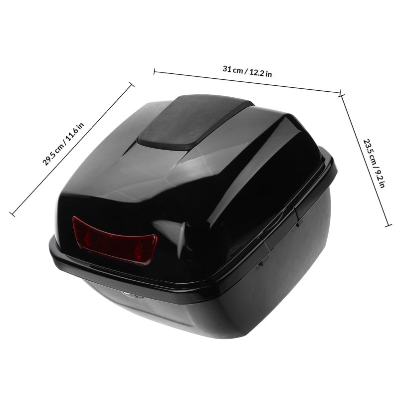 Motorcycle Rear Top Box Motorcycle Trunk Box Motorcycle Tail Box Motorcycle Trunk Scooter Trunk - Image 2