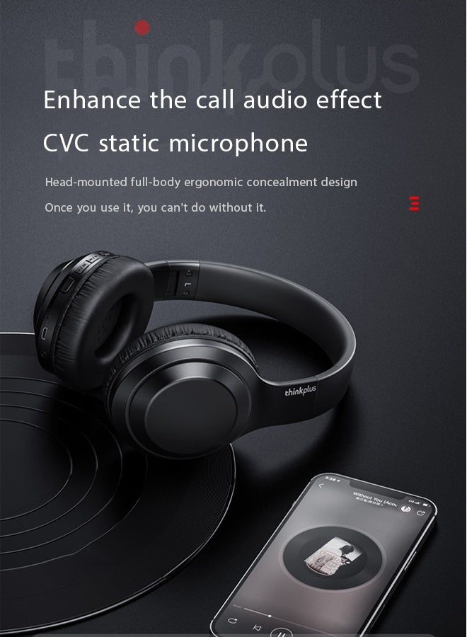 Thinkplus TH10 Wireless Bluetooth Headset Black - Image 4