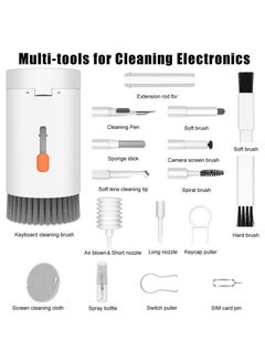 RAQTA 20-in-1 Multifunctional Cleaner Kit for Electronic Devices – Keyboard Cleaning Brush, Headphone Cleaner, Laptop, Earbuds, Camera & Phone Multi-Tool  - Image 2