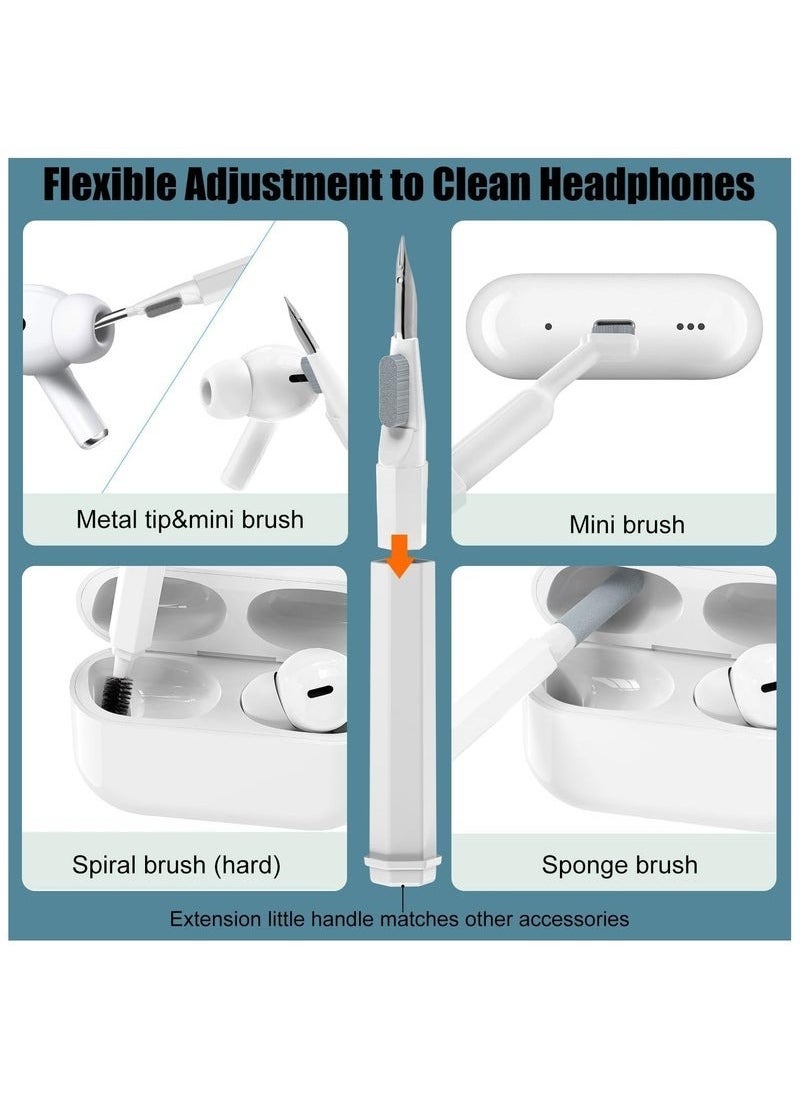 RAQTA - 20-in-1 Multifunctional Cleaner Kit for Electronic Devices – Keyboard Cleaning Brush, Headphone Cleaner, Laptop, Earbuds, Camera & Phone Multi-Tool - Image 1