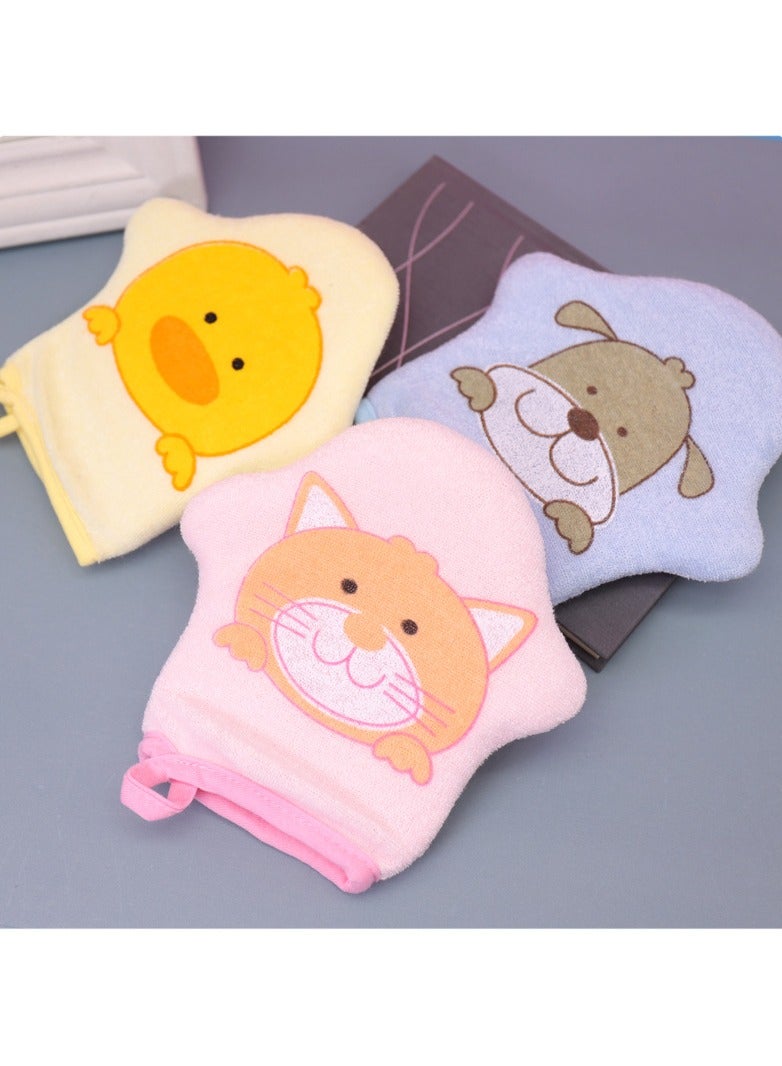 3 Piece Exfoliating Bath Towel For Children - Image 3