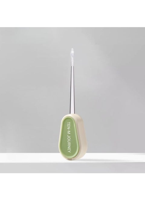 LED Light Ear Pick with Soft Silicone Tip - Gentle Earwax Remover with Replacement Head for Safe Cleaning, Ideal for Toddlers Orange Color Green Color