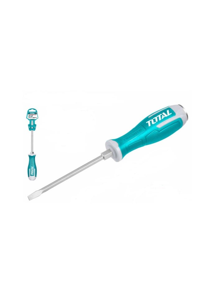 TOTAL TOTAL Slotted Go Through Screwdriver SL8 x 200mm THGS82006  - Image 3