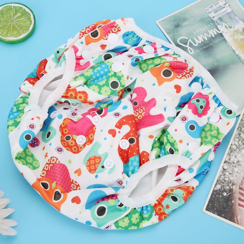 Washable Waterproof Baby Swimming Diaper: Adjustable Waist, Leakproof Fabric - Breathable Mesh Lining, Elastic Leg Design for Unisex Babies of Different Body Sizes - Image 2