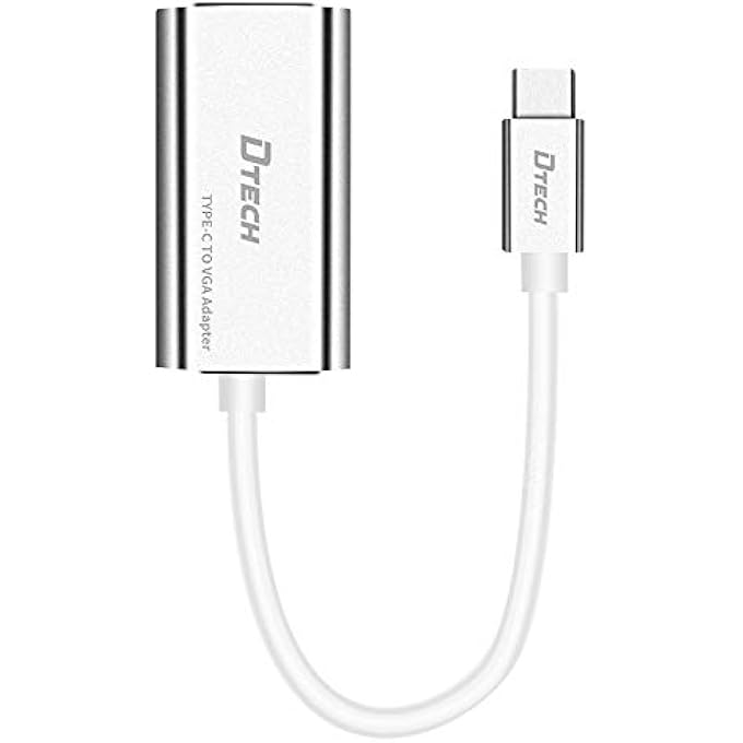 DTech TYPE C TO VGA HD CONVERTER, UP TO 1920 * 1080P RESOLUTION. PERFECTLY CONVERT TYPE C VIDEO SIGNAL INTO VGA VIDEO SIGNAL, CONNECT TO LARGE SCREEN DISPLAY DEVICE SUCH AS PROJECTORDISPLAYTV. SUPPORT - Image 3