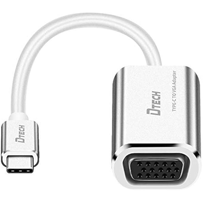 DTech TYPE C TO VGA HD CONVERTER, UP TO 1920 * 1080P RESOLUTION. PERFECTLY CONVERT TYPE C VIDEO SIGNAL INTO VGA VIDEO SIGNAL, CONNECT TO LARGE SCREEN DISPLAY DEVICE SUCH AS PROJECTORDISPLAYTV. SUPPORT - Image 2