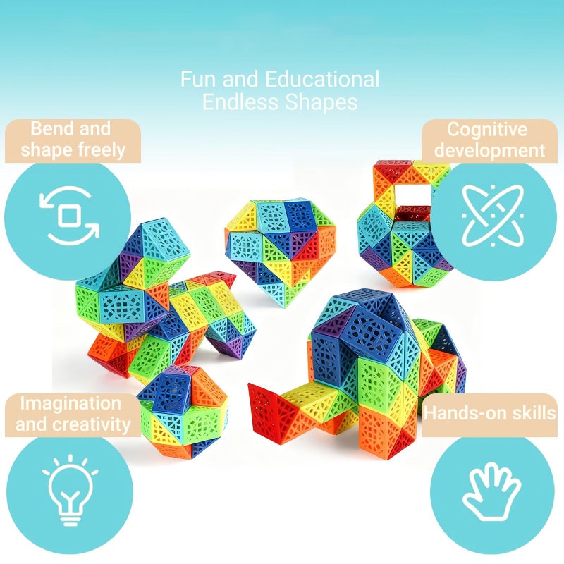 Sengso Fidget Snake 48 Segments Block Educational Toy for Party Favors Gift - Image 4