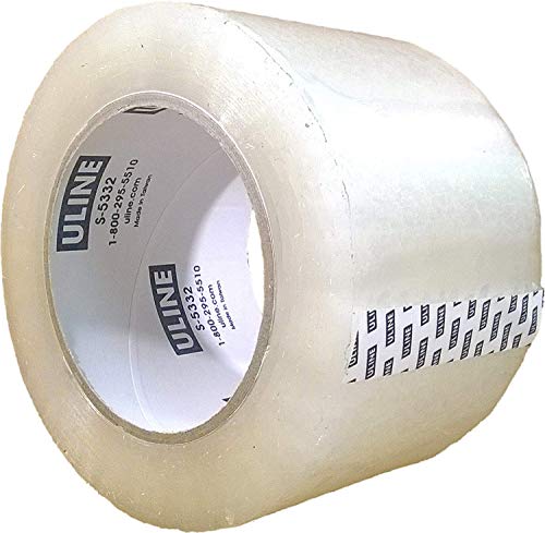 ULINE Packing Tape, 3 Inch X 110 Yard 2.6 Mil Crystal Clear Industrial Plus Tape by Uline, Pack of 4 - Image 4