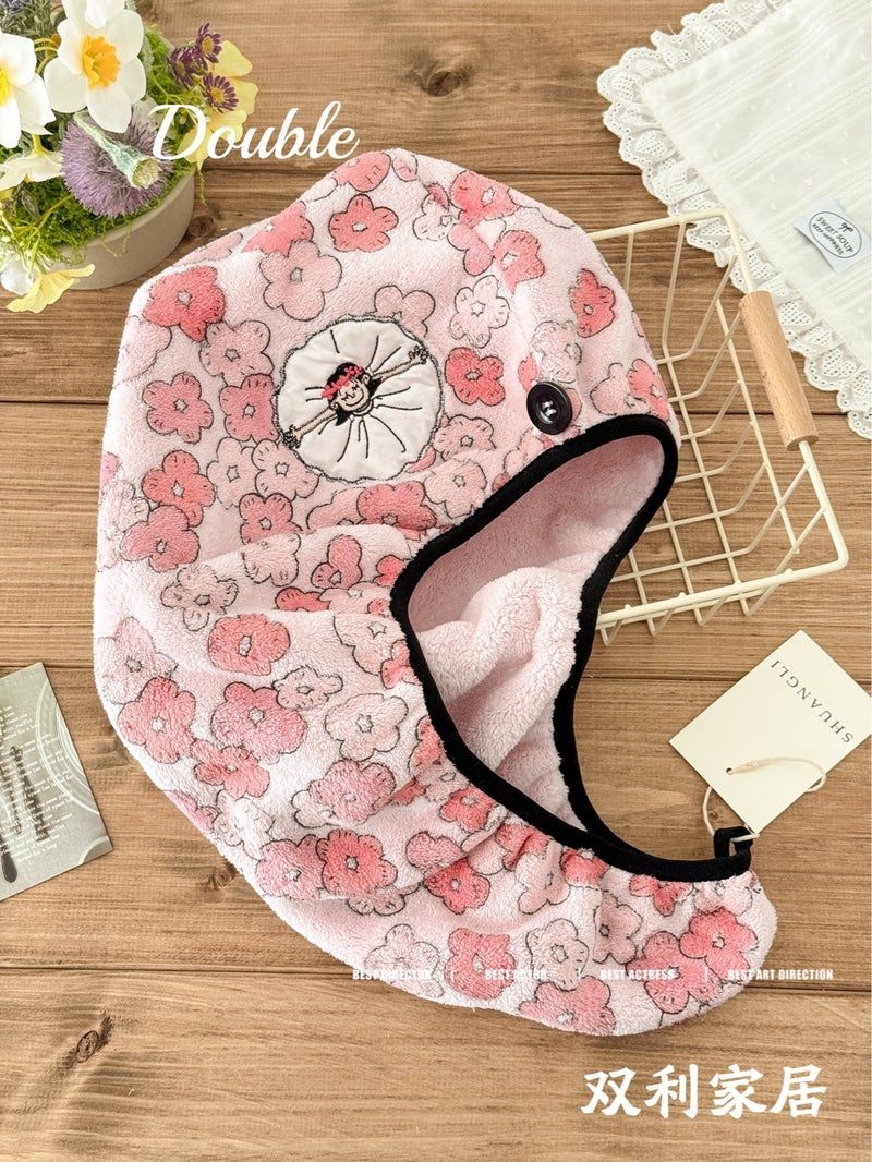 Shuangli Home Fairy Tale Series Thick Hair Towel, Coral Fleece, Super Absorbent - Image 5