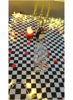 BRICHBROW BRICHBROW Pcs of 2 Premium Plastic Checkered Flag Tablecloths Picnic Table Covers, Tablecovers Party Favor (2, Black)  - Image 3