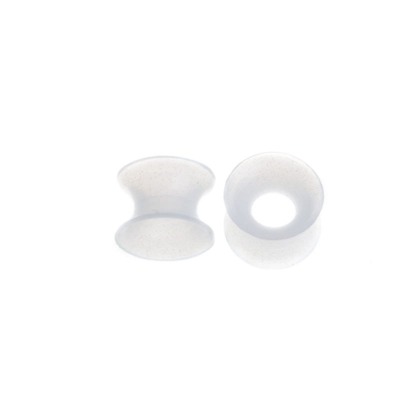 Memsion Ear Stretching Kit 50 Pieces Earrings 14Gauges-00Gauges Earrings Acrylic Tapers Plugs Silicone Tunnels Ear Gauges Expander Set Body Piercing kit Glow In the Dark Color - Image 5