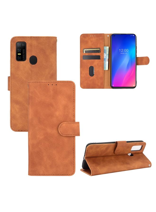 اس-توب جراب لهاتف DOOGEE N30 بلون سادة مع إبزيم مغناطيسي وغطاء من جلد البولي يوريثان بملمس جلد العجل مع حامل وفتحات للبطاقات ومحفظة - Image 1