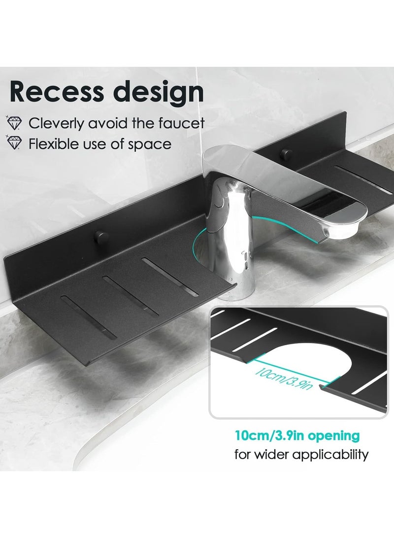 general Bathroom shelf, floating on sink shelf, with U-shaped recess designWall-mounted bathroom sink shelf for bathroom, kitchen, toilet, laundry room taps - Image 3