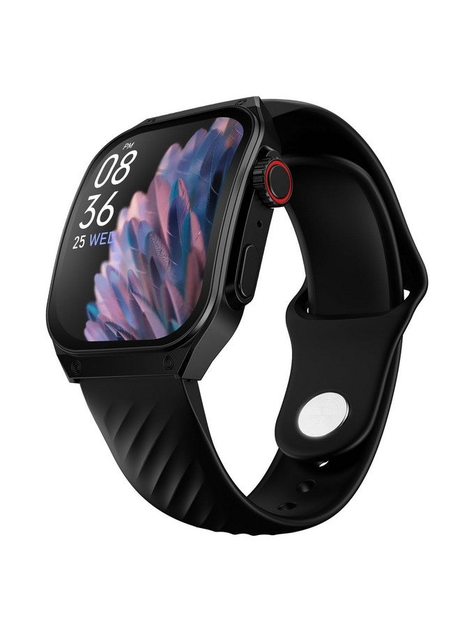 Fire-Boltt ARC 49.8mm (1.96 inch) AMOLED Always On Curved Display Smart Watch, Bluetooth Calling, Wireless Charging, 100+ Sports Modes, Water-Resistant 100+ Cloud Watch Faces (Black) - Image 1
