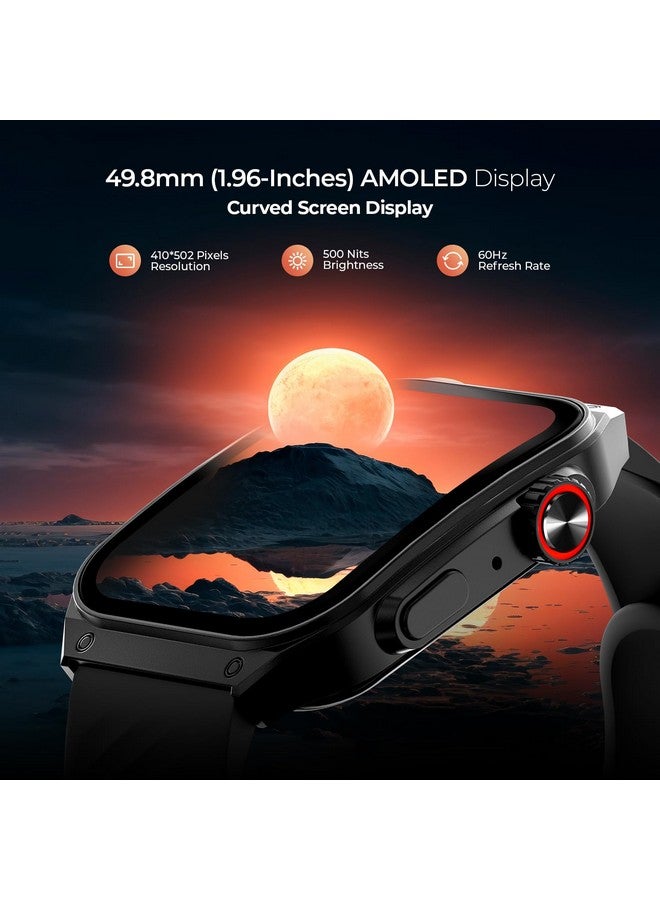 Fire-Boltt ARC 49.8mm (1.96 inch) AMOLED Always On Curved Display Smart Watch, Bluetooth Calling, Wireless Charging, 100+ Sports Modes, Water-Resistant 100+ Cloud Watch Faces (Black) - Image 4