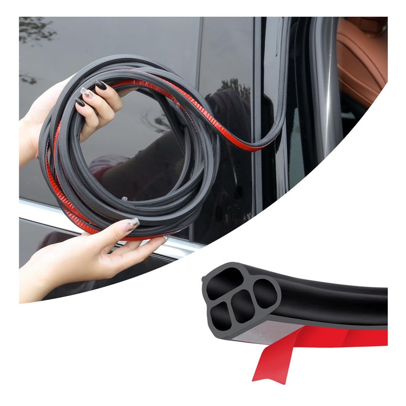 KIFIDAN 328FT Car Door Seal StripRubber Two Layer LShape Car Door Weather Stripping for DoorsHoodUniversal Car Accessories Soundproof Weather Stripping Door Seal for CarsTrucks - Image 2