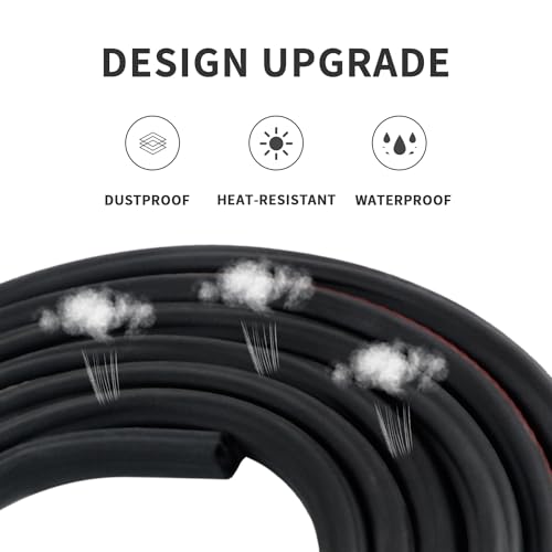 KIFIDAN 328FT Car Door Seal StripRubber Two Layer LShape Car Door Weather Stripping for DoorsHoodUniversal Car Accessories Soundproof Weather Stripping Door Seal for CarsTrucks - Image 5