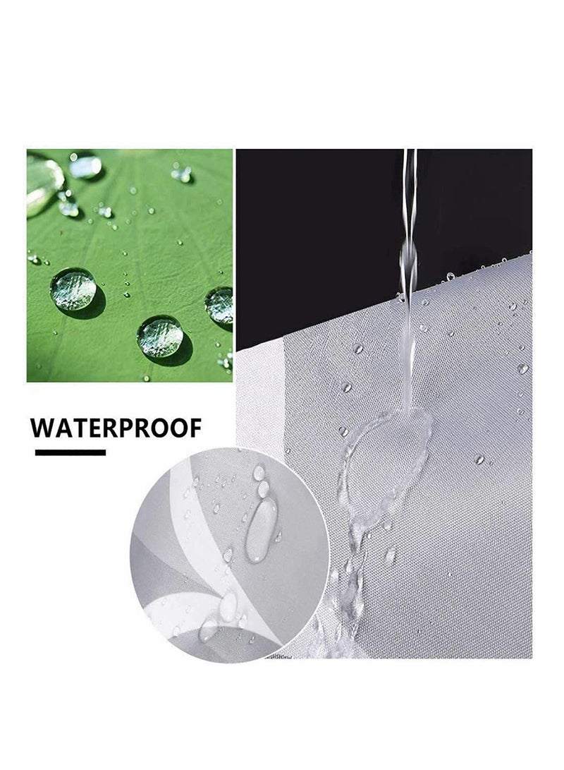 Excefore طرحة دش قط فكاهي، أكمام بحرية زرقاء حيوانات محيطية قماش مقاوم للماء لستحمام قياسي، طرحة لتزيين الحمام، مجموعة طرحة دش قماشية قابلة للغسل 72''×72'' - Image 2