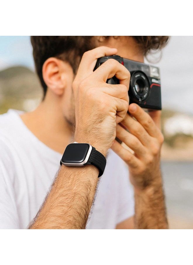Lerobo - 2 Pack Stretchy Solo Loop Compatible for Apple Watch Band 40mm 41mm 38mm Men Women,Braided Sport Strap Elastic Nylon Wristbands for iWatch Band Series 10 42mm/ 9 8 7 6 5 4 3 2 1 SE Ultra/Ultra2 - Image 1