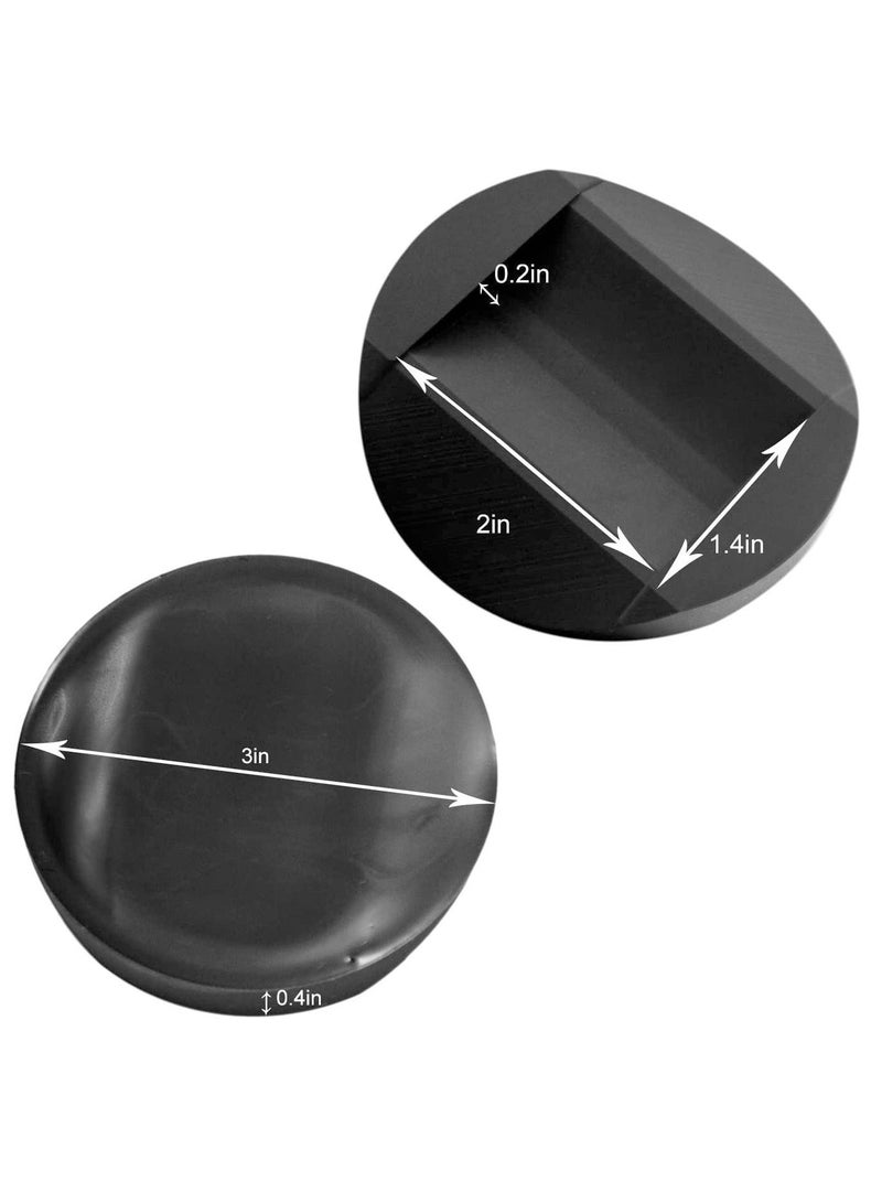 Wheel Stoppers Furniture Caster Cups Premium Solid Rubber to Prevents Scratches for All Floors & Wheels of Sofas, Beds, Chairs 4 Pack