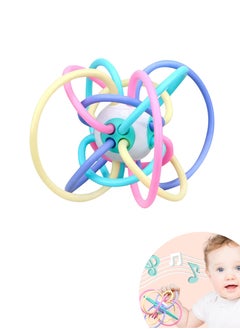 Jourvent Teether Toy Visually Stimulating and Easy to Grasp Toy for Baby Teething Relief, for Baby 3+ Months  - Image 1