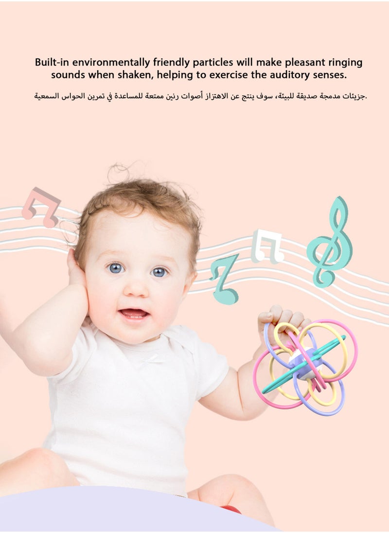 Jourvent Teether Toy Visually Stimulating and Easy to Grasp Toy for Baby Teething Relief, for Baby 3+ Months  - Image 3