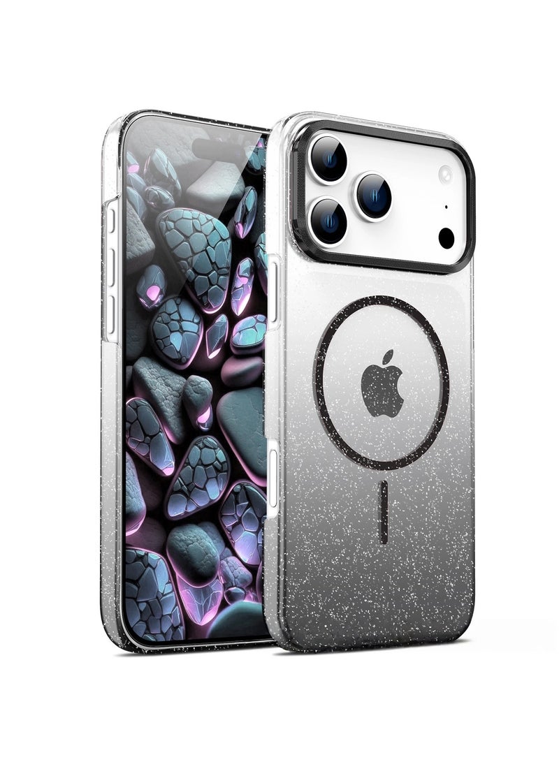 general iPhone 17 Pro Max Case  Diamond Glitter Magnetic Car Charger Compatible Full-Edge Drop Protection Case