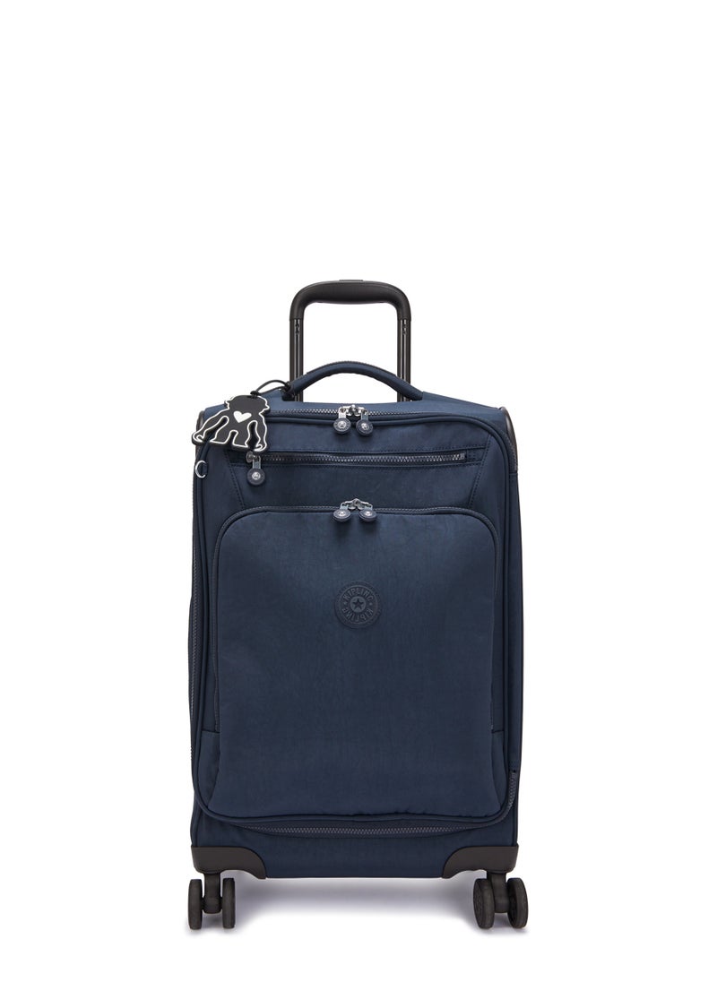 kipling New Youri Spin Small Wheeled Travel Case with Extendable Trolley Handle 55cm/21inches, 2.55kg, 33L, Blue Bleu  - Image 1