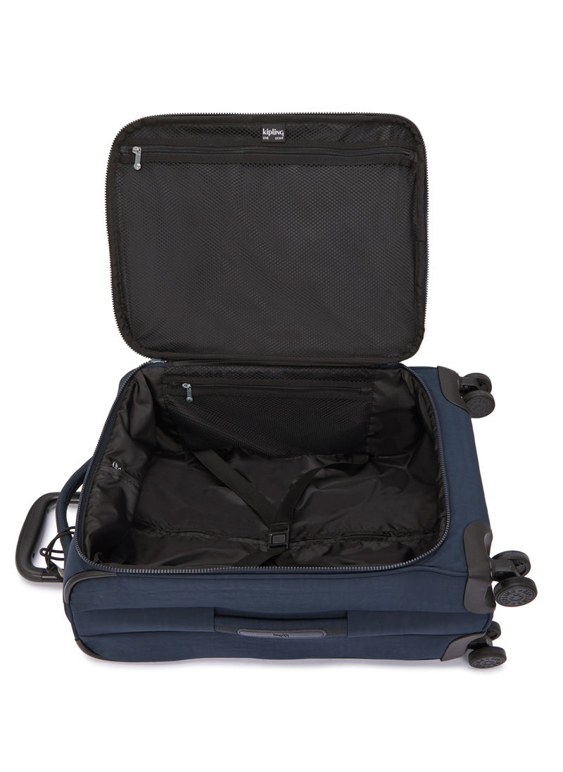 kipling New Youri Spin Small Wheeled Travel Case with Extendable Trolley Handle 55cm/21inches, 2.55kg, 33L, Blue Bleu  - Image 2