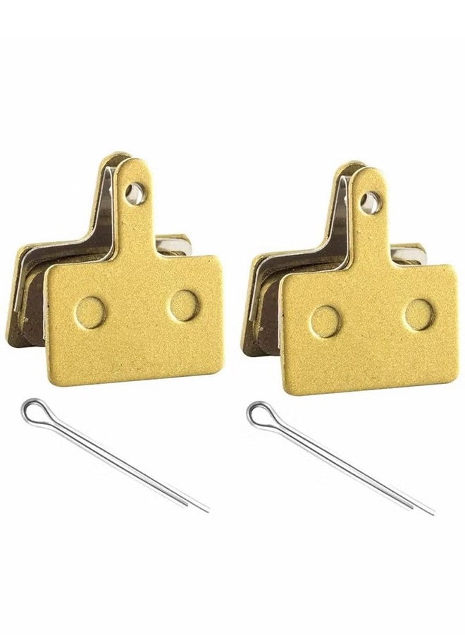 HY - 2 Pairs Bike Brake Pads Bicycle Disc Brake Pads for Shimano B01S Deore M315 M355 M365 M375 M395 M446 M447 M486 M485 M495 M515 M525 M575 T615 T675 Tektro TRP Resin Semi Metallic Polymetallic silver - Image 1