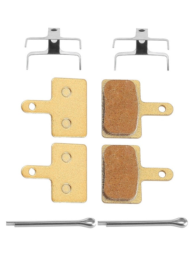 HY - 2 Pairs Bike Brake Pads Bicycle Disc Brake Pads for Shimano B01S Deore M315 M355 M365 M375 M395 M446 M447 M486 M485 M495 M515 M525 M575 T615 T675 Tektro TRP Resin Semi Metallic Polymetallic silver - Image 1