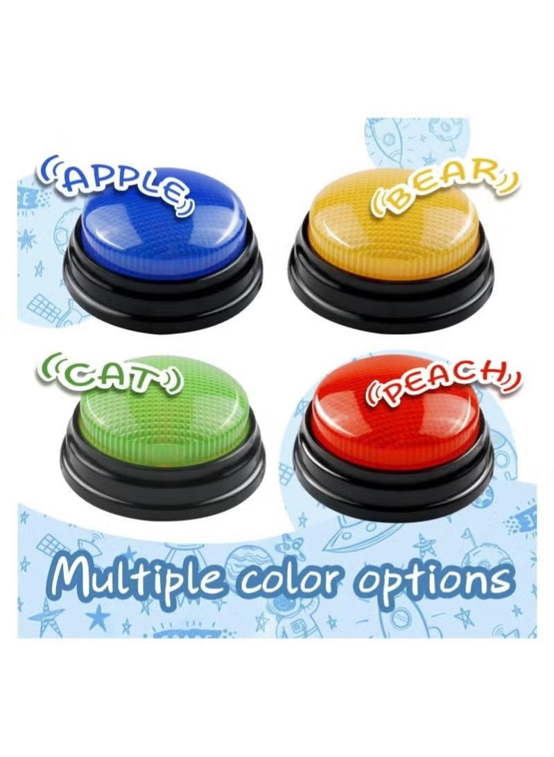 Anna&Mo 4 Pack Game Show Buzzers – Answer Buzzers for Classroom Interactive Learning, Trivia & Family Games for Kids Ages 4–10 - Image 3