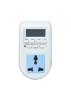 Electronicspices Electronic Spices 220V240V 10A Digital LCD Timer Socket Switch Multifunctional Plug Pack of 1  - Image 1