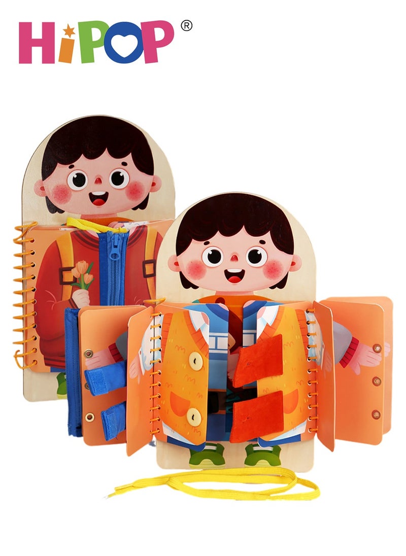 HIPOP Multi-Layer Busy Board for Kids,Life Skills Learning Toys,Montessori Early Educational Puzzle Toys  - Image 1
