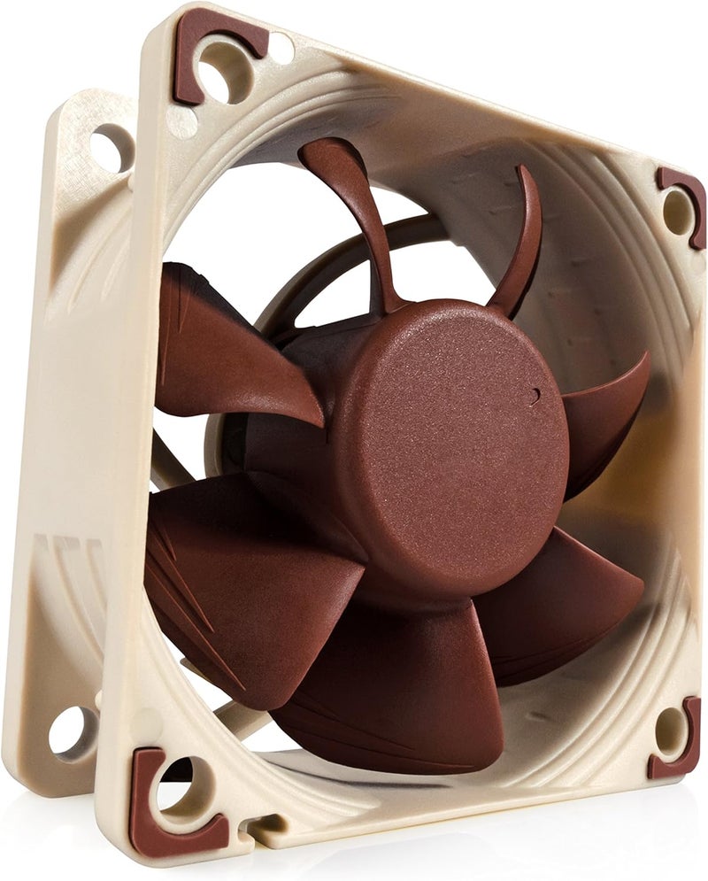 NOCTUA Noctua NFA6x25 5V PWM Premium Quiet Fan 4Pin 5V Version 60mm Brown  - Image 1