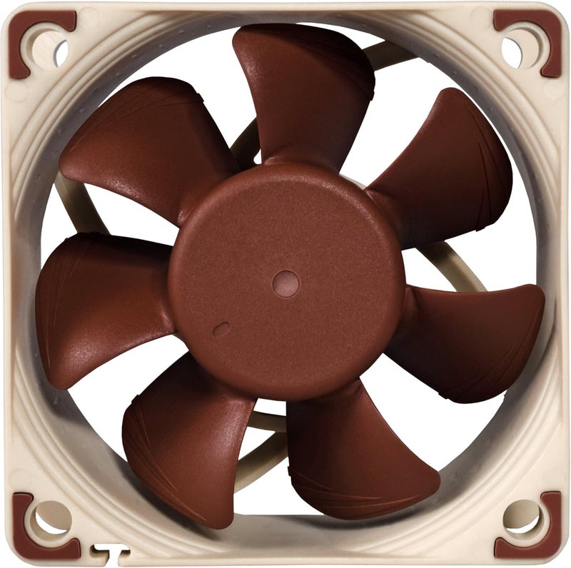 NOCTUA Noctua NFA6x25 5V PWM Premium Quiet Fan 4Pin 5V Version 60mm Brown  - Image 4