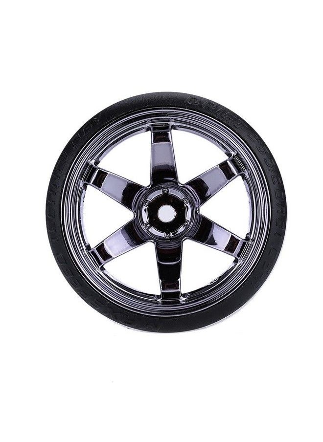 GoolRC 4Pcs/Set 1/10 Drift Car Tires Hard Tyre For Traxxas Hsp Tamiya Hpi Kyosho On Road Drifting Car (Titanium)  - Image 3