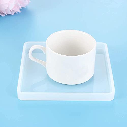 URBAN BOX 4" Square 5MM Deep Tea Coaster Molds for Epoxy Resin Silicone Moulds, Casting Mold for Making Coasters, DIY Artwork, Home Decor - Pack of 1 - Image 4