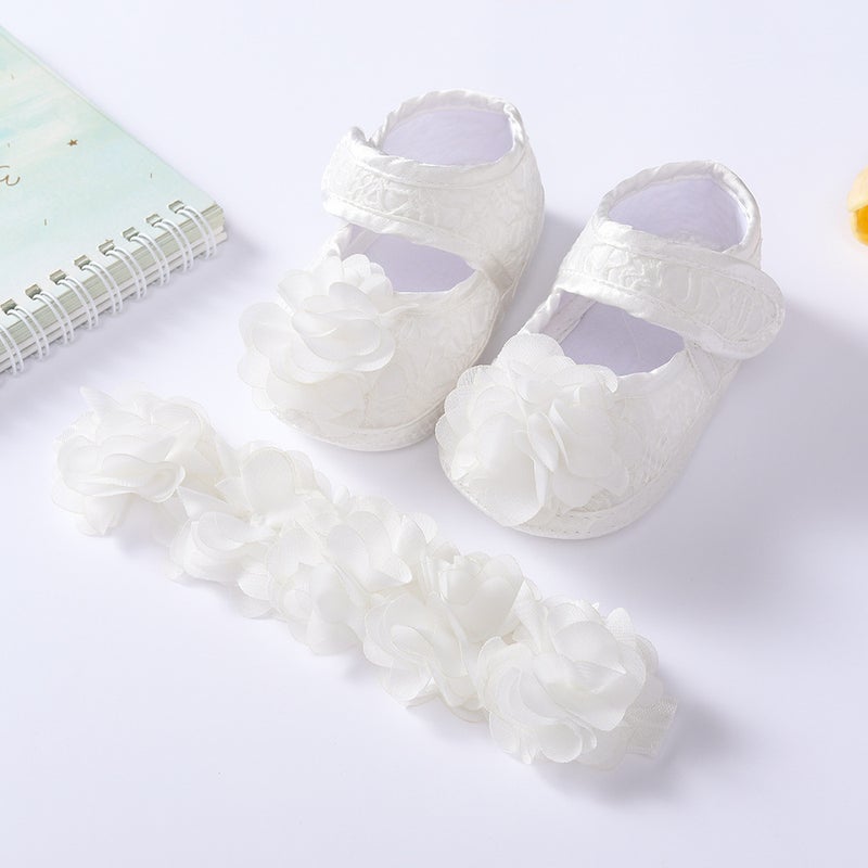 Chang Tong 2024 New White Princess Shoes - First Birthday Dress Shoes for Babies Aged 0-1  Year - Image 2