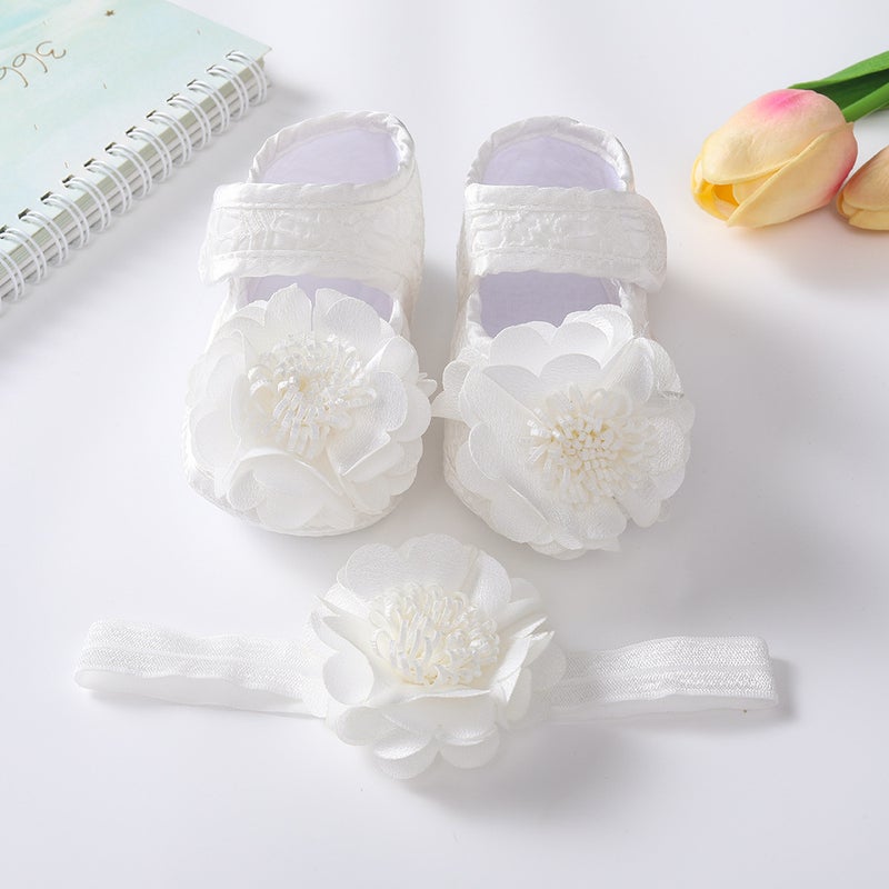 Chang Tong 2024 New White Princess Shoes - First Birthday Dress Shoes for Babies Aged 0-1  Year - Image 4