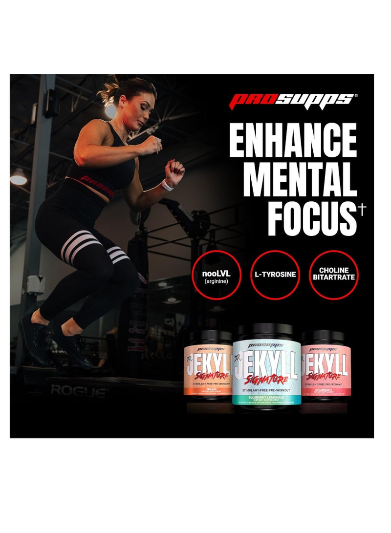 بروسابس بروسوبس دكتور جيكل سيجنتشر ستيمولانت خالٍ من المنشطات قبل التمرين، 30 وجبة، ليمونادة التوت الأزرق - Image 4