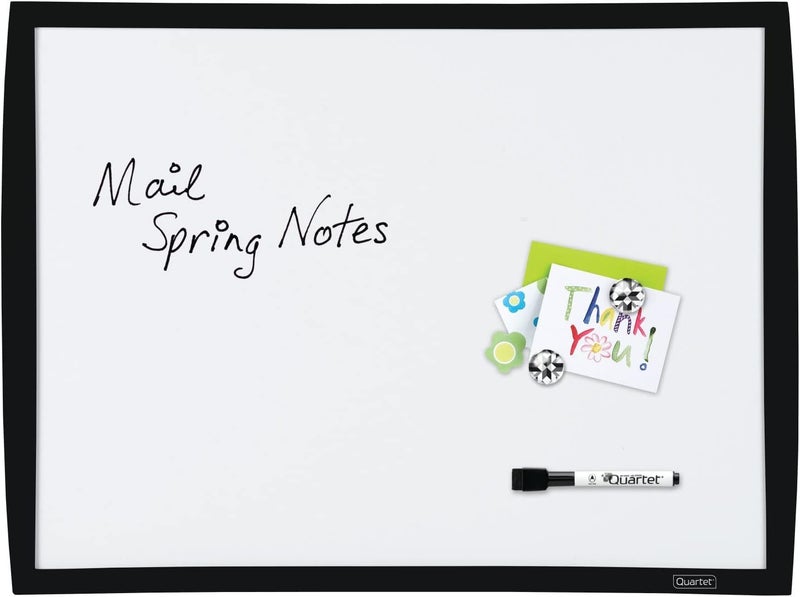 Quartet Magnetic Whiteboard 17 x 23 Small White Board for Wall Dry Erase Board for Kids Perfect for Home Office  Home School Supplies 1 Mini Dry Erase Marker 2 Magnets Black Frame 34608BK - Image 5