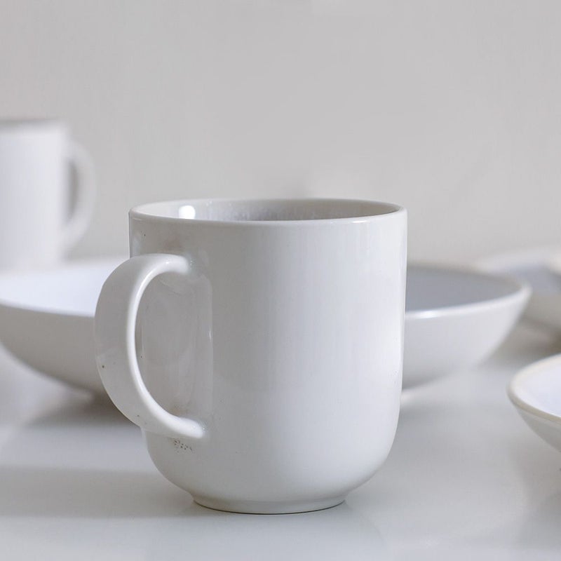 DANUBE HOME Rimal 24-Piece Stoneware Dinner Set - Serves 6 | White - Image 2