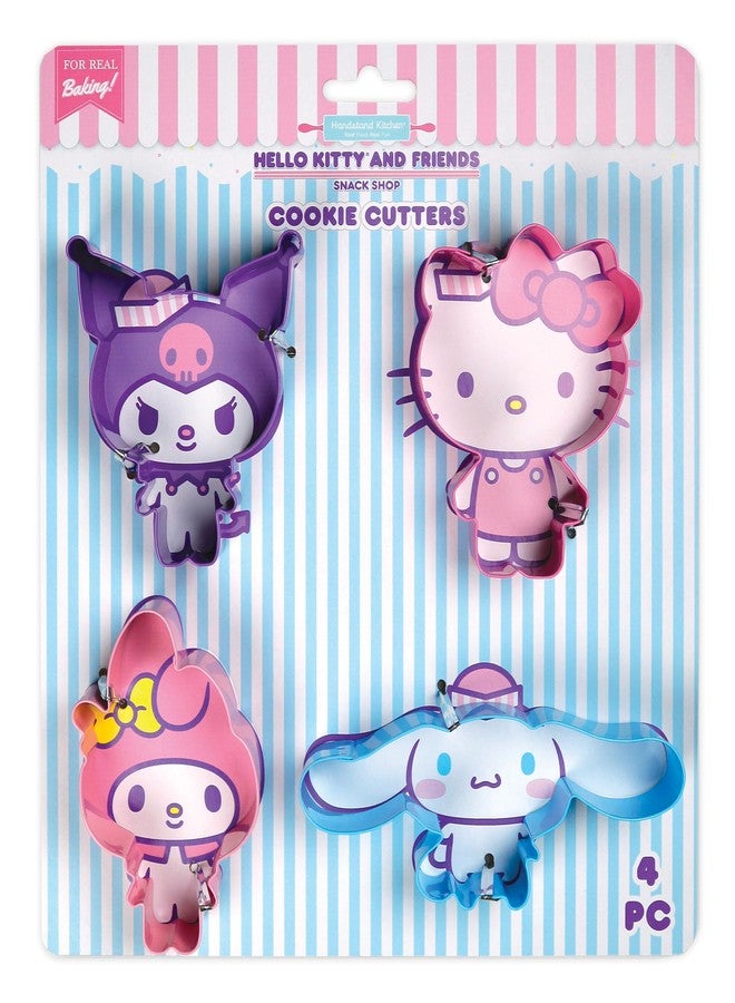Handstand Kitchen Hello Kitty and Friends Snack Shop Set of Four 3.5" to 4.6" Cookie Cutters - Image 1