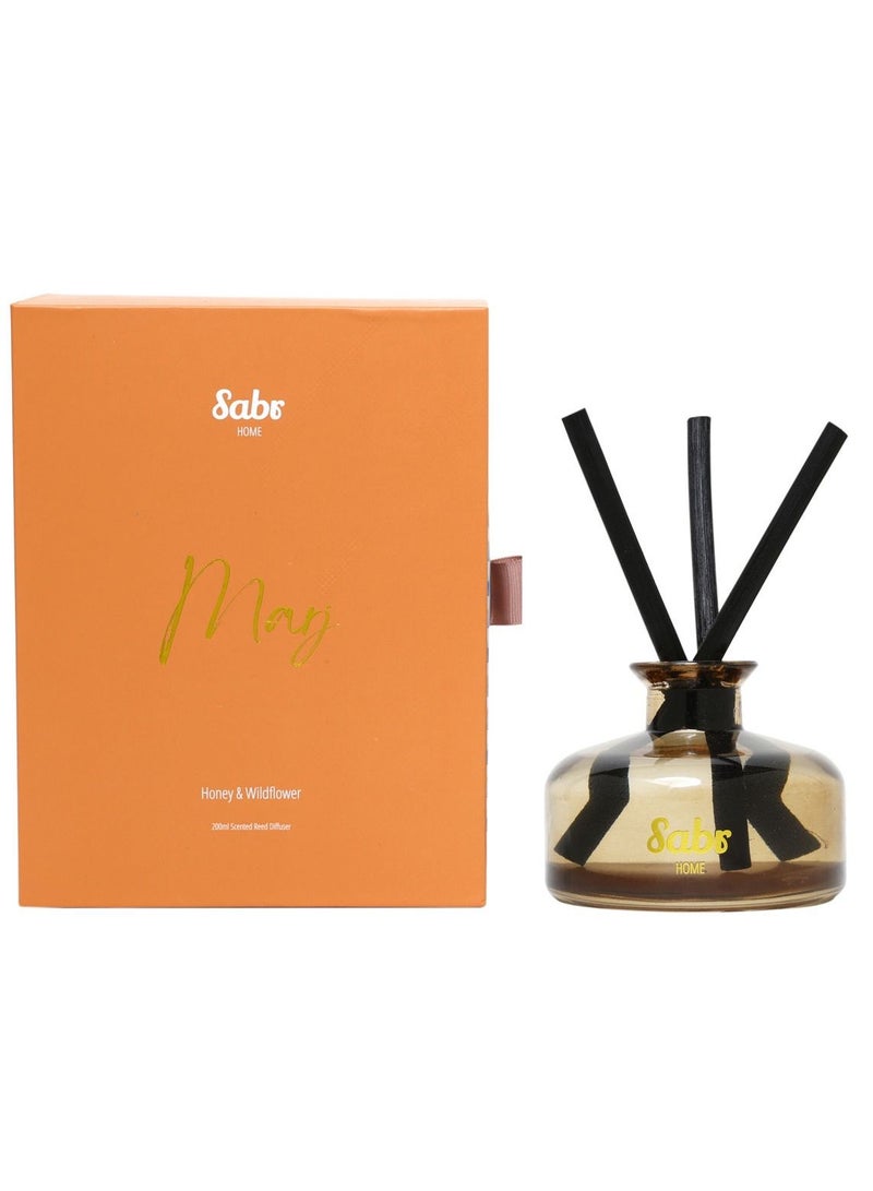 Sabr Marj Scented Reed Diffuser, Honey & Wildflower, 200ml - Image 1