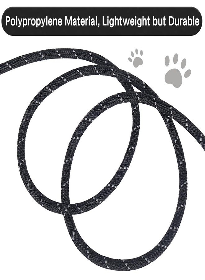 Vivifying Long Dog Leash, 20ft Reflective Dog Training Leash for Outside and Yard, Floating Long Line Lead with Soft Handle for Beach and Swimming (Black) - Image 2